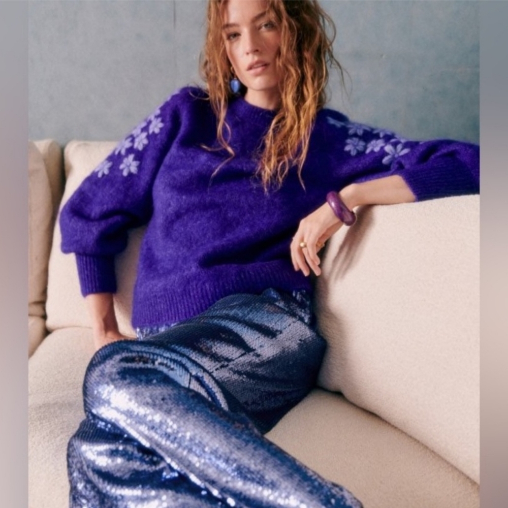 Sezane Luke Jumper Purple